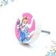 Handmade Pine Wood Cinderella Ball Gown Knob for Kids Furniture